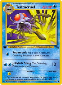 Tentacruel - Fossil (FO) #44/62 - Uncommon Pokémon Trading Card