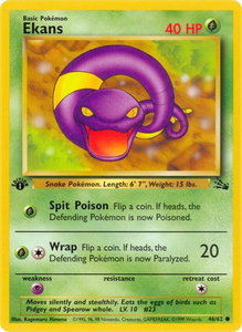 Ekans - Fossil (FO) #46/62 - Common Pokémon Trading Card