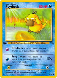 Psyduck - Fossil (FO) #53/62 - Common Pokémon Trading Card