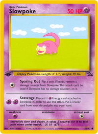 Slowpoke - Fossil (FO) #55/62 - Common Pokémon Trading Card
