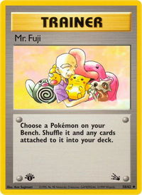 Mr. Fuji - Fossil (FO) #58/62 - Uncommon Pokémon Trading Card