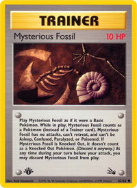 Mysterious Fossil - Fossil (FO) #62/62 - Common Pokémon Trading Card