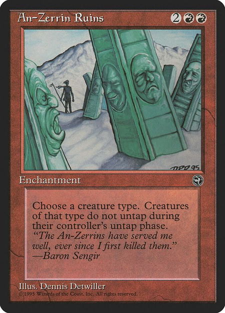 An-Zerrin Ruins - Homelands Magic: The Gathering trading card