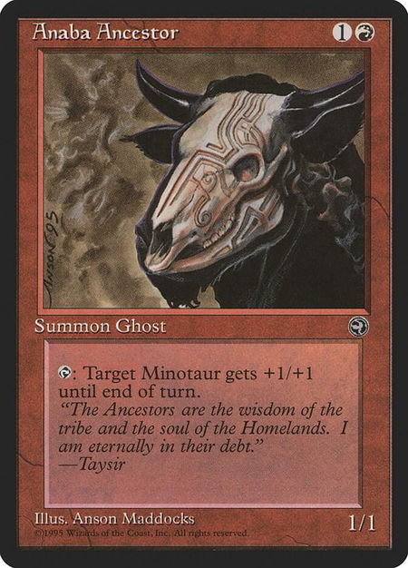 Anaba Ancestor - Homelands Magic: The Gathering trading card