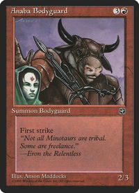 Anaba Bodyguard - Homelands (HML) #66a - Common Magic: The Gathering Trading Card