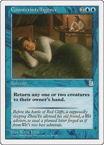 Counterintelligence - Portal Three Kingdoms (PTK) #41 - Uncommon Magic: The Gathering Trading Card