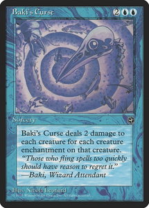 Baki's Curse - Homelands (HML) #22 - Rare Magic: The Gathering Trading Card