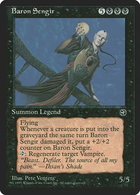 Baron Sengir - Homelands (HML) #41 - Rare Magic: The Gathering Trading Card