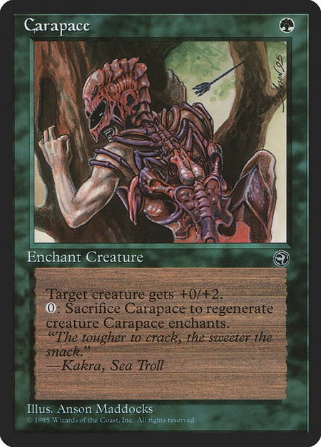 Carapace - Homelands Magic: The Gathering trading card