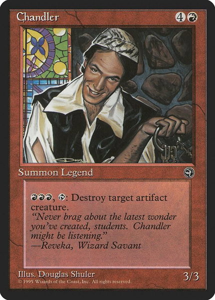 Chandler - Homelands Magic: The Gathering trading card