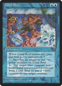 Coral Reef - Homelands (HML) #24 - Common Magic: The Gathering Trading Card