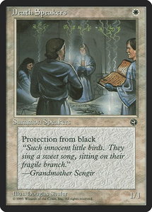 Death Speakers - Homelands (HML) #7 - Uncommon Magic: The Gathering Trading Card