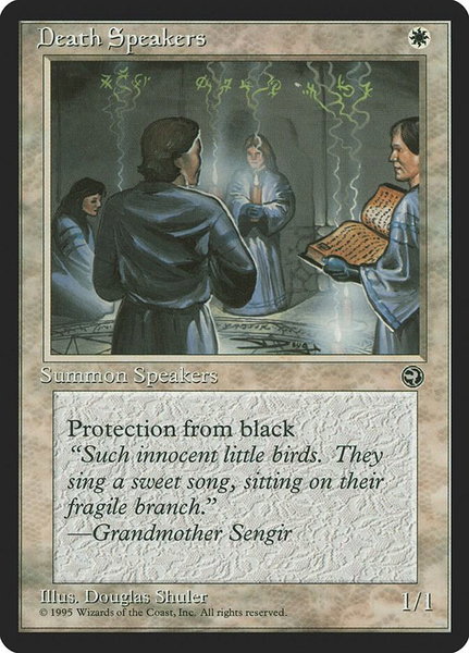 Death Speakers - Homelands Magic: The Gathering trading card
