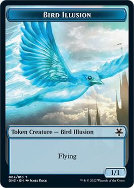 Bird Illusion // Elf Warrior Double-Sided Token - Magic Game Night: Free-For-All Magic: The Gathering trading card