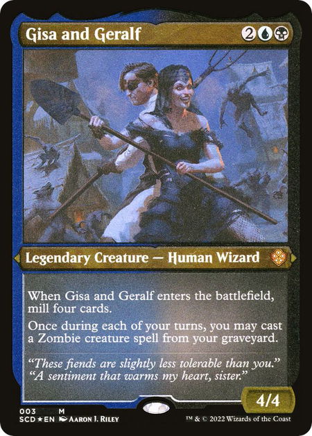Gisa and Geralf (Foil Etched) - Starter Commander Decks Magic: The Gathering trading card