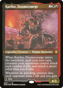 Kardur, Doomscourge (Foil Etched) - Starter Commander Decks (SCD) #5 - Mythic Rare Magic: The Gathering Trading Card