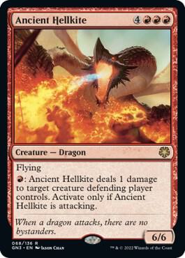 Ancient Hellkite trading card from Magic Game Night: Free-For-All Ancient Hellkite - Magic Game Night: Free-For-All Magic: The Gathering trading card