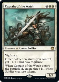 Captain of the Watch - Magic Game Night: Free-For-All (GN3) #8 - Rare Magic: The Gathering Trading Card