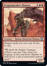 Dragonspeaker Shaman - Magic Game Night: Free-For-All (GN3) #75 - Uncommon Magic: The Gathering Trading Card