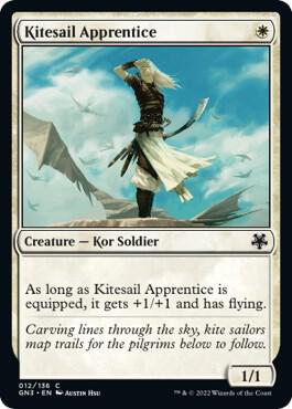Kitesail Apprentice trading card from Magic Game Night: Free-For-All Kitesail Apprentice - Magic Game Night: Free-For-All Magic: The Gathering trading card