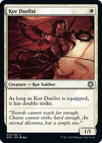 Kor Duelist - Magic Game Night: Free-For-All (GN3) #13 - Uncommon Magic: The Gathering Trading Card