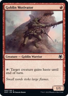 Goblin Motivator - Magic Game Night: Free-For-All Magic: The Gathering trading card