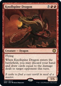 Knollspine Dragon - Magic Game Night: Free-For-All (GN3) #82 - Rare Magic: The Gathering Trading Card