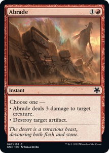 Abrade - Magic Game Night: Free-For-All (GN3) #67 - Common Magic: The Gathering Trading Card