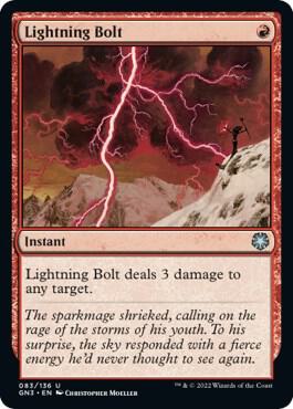 Lightning Bolt - Magic Game Night: Free-For-All Magic: The Gathering trading card