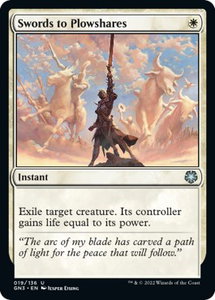 Swords to Plowshares - Magic Game Night: Free-For-All (GN3) #19 - Uncommon Magic: The Gathering Trading Card