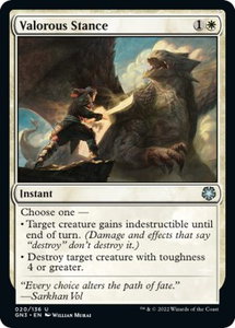 Valorous Stance - Magic Game Night: Free-For-All (GN3) #20 - Uncommon Magic: The Gathering Trading Card