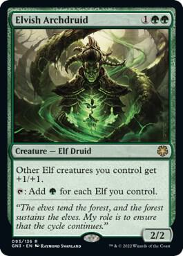 Elvish Archdruid trading card from Magic Game Night: Free-For-All Elvish Archdruid - Magic Game Night: Free-For-All Magic: The Gathering trading card