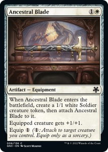 Ancestral Blade - Magic Game Night: Free-For-All (GN3) #6 - Common Magic: The Gathering Trading Card