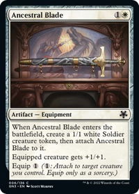 Ancestral Blade - Magic Game Night: Free-For-All (GN3) #6 - Common Magic: The Gathering Trading Card