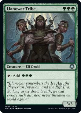 Llanowar Tribe - Magic Game Night: Free-For-All Magic: The Gathering trading card
