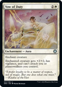 Vow of Duty - Magic Game Night: Free-For-All (GN3) #21 - Uncommon Magic: The Gathering Trading Card