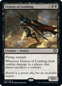 Demon of Loathing - Magic Game Night: Free-For-All (GN3) #45 - Rare Magic: The Gathering Trading Card
