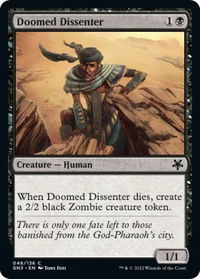 Doomed Dissenter - Magic Game Night: Free-For-All (GN3) #48 - Common Magic: The Gathering Trading Card