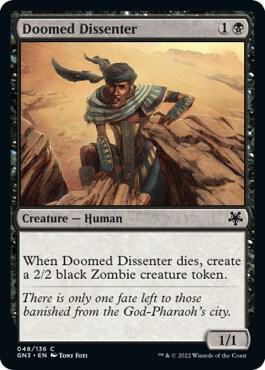 Doomed Dissenter trading card from Magic Game Night: Free-For-All Doomed Dissenter - Magic Game Night: Free-For-All Magic: The Gathering trading card