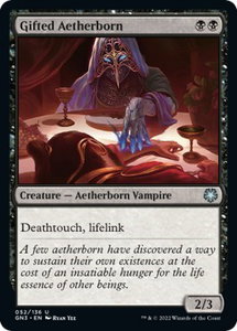 Gifted Aetherborn - Magic Game Night: Free-For-All (GN3) #52 - Uncommon Magic: The Gathering Trading Card