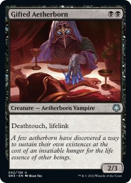 Gifted Aetherborn trading card from Magic Game Night: Free-For-All Gifted Aetherborn - Magic Game Night: Free-For-All Magic: The Gathering trading card
