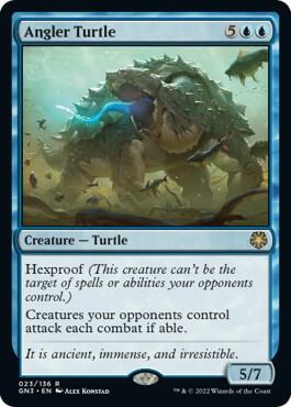 Angler Turtle trading card from Magic Game Night: Free-For-All Angler Turtle - Magic Game Night: Free-For-All Magic: The Gathering trading card