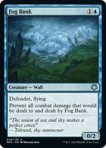 Fog Bank - Magic Game Night: Free-For-All (GN3) #28 - Uncommon Magic: The Gathering Trading Card