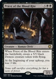 Priest of the Blood Rite - Magic Game Night: Free-For-All (GN3) #58 - Rare Magic: The Gathering Trading Card