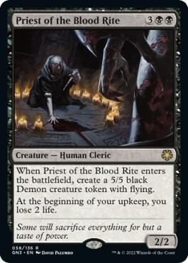 Priest of the Blood Rite - Magic Game Night: Free-For-All Magic: The Gathering trading card