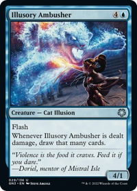 Illusory Ambusher - Magic Game Night: Free-For-All (GN3) #29 - Uncommon Magic: The Gathering Trading Card