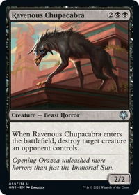 Ravenous Chupacabra - Magic Game Night: Free-For-All (GN3) #59 - Uncommon Magic: The Gathering Trading Card