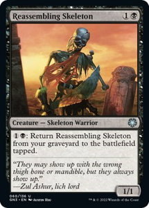 Reassembling Skeleton - Magic Game Night: Free-For-All (GN3) #60 - Uncommon Magic: The Gathering Trading Card