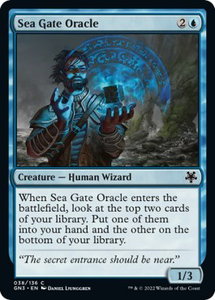Sea Gate Oracle - Magic Game Night: Free-For-All (GN3) #38 - Common Magic: The Gathering Trading Card
