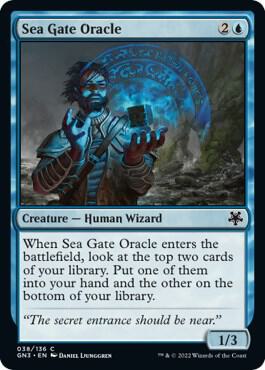 Sea Gate Oracle trading card from Magic Game Night: Free-For-All Sea Gate Oracle - Magic Game Night: Free-For-All Magic: The Gathering trading card